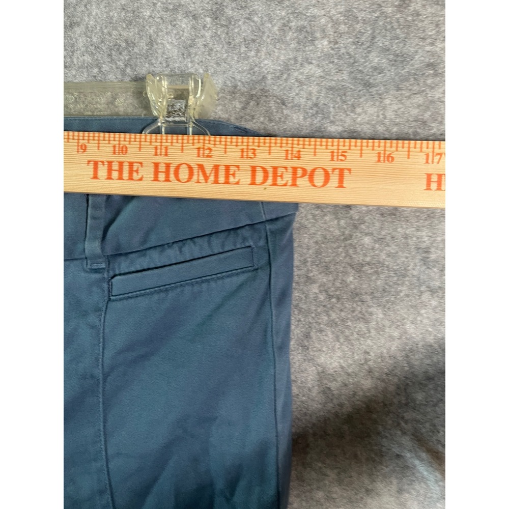 Loft Womens 2P Petite Skinny Ankle Pants Teal Blue Seam Front Trousers Stretch - Picture 6 of 8